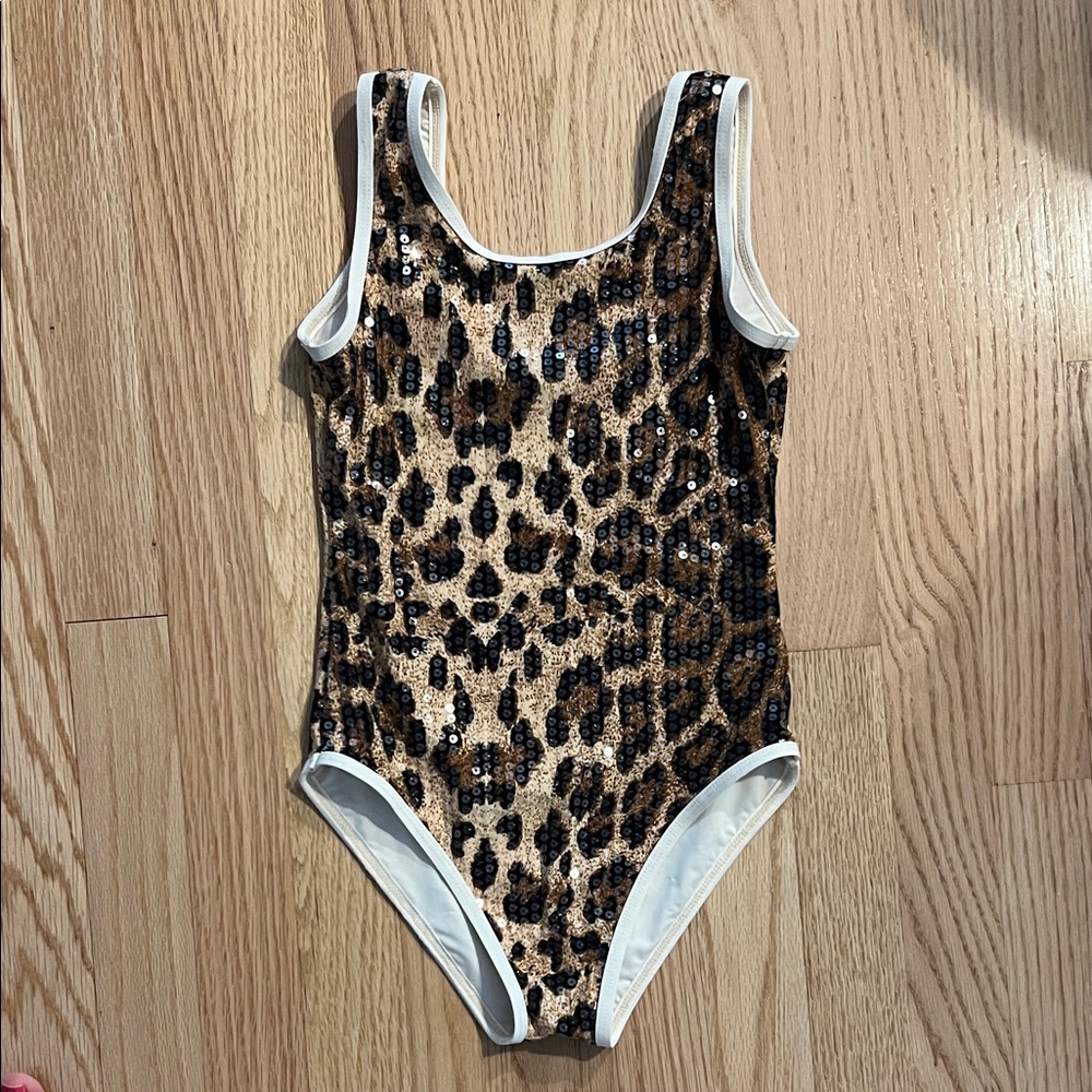 Lola + The Boys Leopard Sequin One Piece Swimsuit